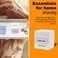 Razor Blade Disposal Container, for Used Safety Razor Blades Disposal, Razor Blade Bank, Double Edge Safety Razor Blades Disposal Box, Safety Razor Accessories, Large Capacity, White
