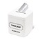 Razor Blade Disposal Container, for Used Safety Razor Blades Disposal, Razor Blade Bank, Double Edge Safety Razor Blades Disposal Box, Safety Razor Accessories, Large Capacity, White