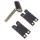 Leather Safety Razor Cover Travel Case, 2 Pcs Double Edge Razor Head Protecting Sheath, Safety Razor Blade Guard, Shaving Travel Cover Leather Cover Fits Most Safety Razors (Black)