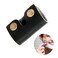 Leather Safety Razor Cover Travel Case, 2 Pcs Double Edge Razor Head Protecting Sheath, Safety Razor Blade Guard, Shaving Travel Cover Leather Cover Fits Most Safety Razors (Black)