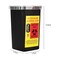 TEONEI Razor Blades Dispenser Case,Small Portable Sharps Container,Razor Blades Disposal Case,Disposable Razor Cutter Container,Barber Shop Storage Container (Black)