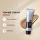 AKARY Hydrating Men BB Cream SPF 15 PA++, Full-Coverage Foundation&amp;Concealer, Mens Face Moisturizer Cream Evens Skin Tone, Oil Control and Cover Flaws, Natural Finish for All Skin Types, Light 160