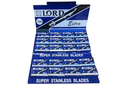 Lord Extra Double Edge Safety Razor Blades, 100 blades (20x5)