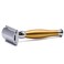 Parker 48R Heavyweight 3-Piece Double Edge Razor &ndash; Matte Gold Finish with 5 Premium Platinum Double Edge Razor Blades - Delivers a Barber Shop Quality Shave