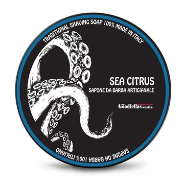 The Goodfellas' Smile, Luxury Shaving Soap, Formulated for Use with A Shaving Brush, Made in Italy (Sea Citrus)