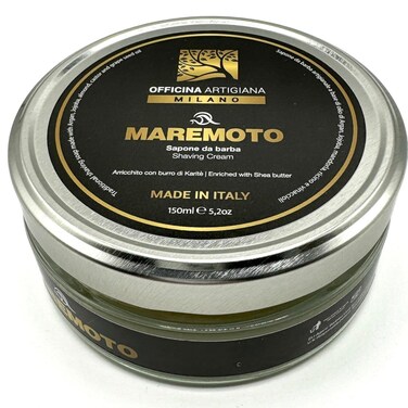 The Goodfellla's Smile, Officina Artigiana Shaving Soap with 5 Antioxiidant oils and Shea Butter, Made in Italy, 150 ml (Marimoto)
