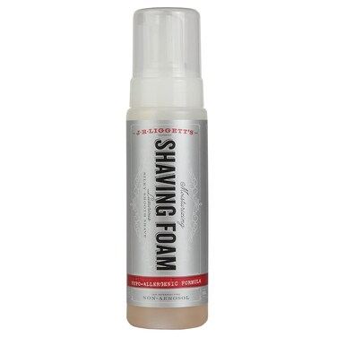J&middot;R&middot;LIGGETT'S Shaving Foam - Supports a Close, Smooth Shave - Natural Formula - Detergent, Aerosol, and Sulfate-Free, 7 Ounce