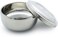 lasenersm 1 Piece Stainless Steel Shaving Soap Bowl with Lid Shaving Soap Mug Bowl Shaving Bowl Shaving Foam Bowl Shaving Cream Bowl For Men, 4.33 x 2.16 Inches, Silver