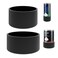 Linkidea 2 Pack Shave Gel Can No Rust Holder, Silicone Rubber Shaving Foam Bottom Rust Protector, Rust Free Holder, Compatible with Most of Shave Gel (M + L Size)