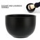 Shaving Soap Bowl With Lid, Shaving Bowl,Black Stainless Steel Shaving Bowl Men's Foam Cup,Slick Shaving Lather Bowl for Men Father's Day Gifts