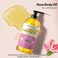 Rose Body Oil with Pump, 260 ml (8.8 fl.oz) Premium Quality Massage Oil for All Skin Types, Blends of Natural Plant Oils and Essential Oils, Rose Oil Scented Body Oils for Women and Men
