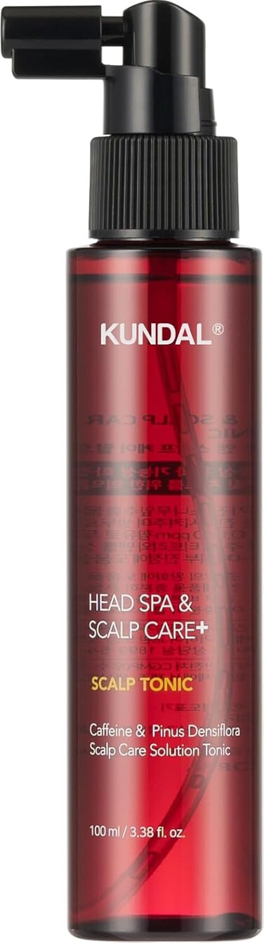 Kundal Caffeine Scalp Tonic - Soothes Scalp, Stimulates Hair Follicles, with Vitamin B3, Tea Tree &amp; Peppermint Oil, 3.38 Fl Oz (100ml)