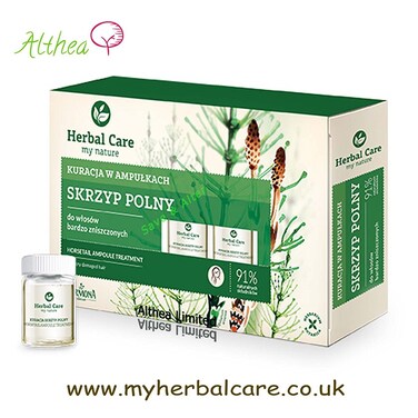 Herbal Care - Horsetail Ampoule Treatment for Very Demaged Hair - 5 x 5 ml
