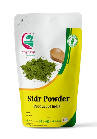 Yogi's Gift Sidr Leaf Powder   Organically Grown Natural Herbal Cleanser &amp; Conditioner   Rejuvenates Hair Follicles (10 Oz)