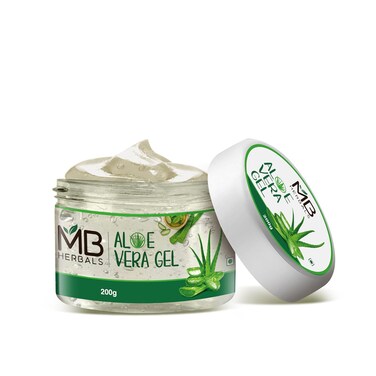 MB Herbals Aloe Vera Gel 7 oz (200 Gram)   Pure Aloe Vera Gel - No added Fragrance   For Moisturizing Skin and Scalp   Skin and Hair Care