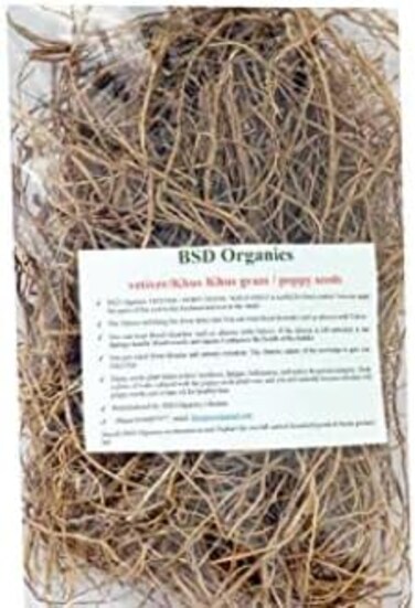 Vetiver Root/Khus Root/Vetiveria Zizanioides/Vala Kas Ramacham Vetiver for Hair Growth and Healthy Skin - 50 Gm / 1.7 Oz