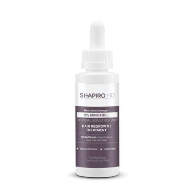Shapiro MD Hair Growth Experts Minoxidil 5% Topical Solution for Men's Hair Growth, Serum Promotes Hair Regrowth by Reactivating Hair Follicles - 1 Month