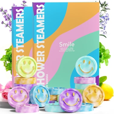 Shower Bombs Steamers Gifts for Women-EUSEMIA 24 Pcs Scented Aromatherapy Shower Bath Bombs Steamer with Essential Oils for Body Restore and Stress Relief (24 Pack Mix)