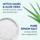 Dr Teal's Pure Epsom Salt Soak, Clarify &amp; Smooth with Witch Hazel &amp; Aloe Vera, 3 lbs (Pack of 2)