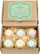 Home Spa Gift Basket Calming Relaxation Aromatherapy Bath Bombs, 6 Refreshing, Aromatic Scents to Moisturize, Revitalize, Rejuvenate Mind, Body &amp; Soul