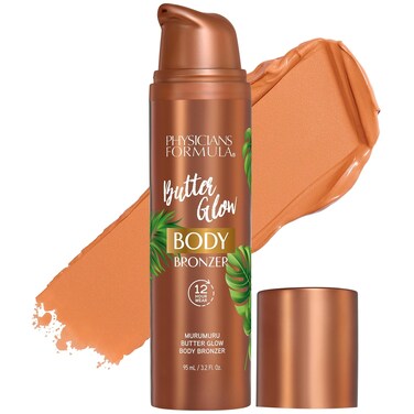 Physicians Formula Butter Glow Body Bronzer, Waterproof &amp; Transfer-Proof, Sunless Bronze Perfection, Ultra-Creamy &amp; Skin-Perfecting Formula for a Radiant Glow, Cruelty Free - Light/Medium