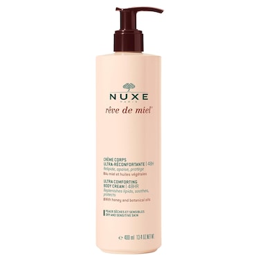 Nuxe Ultra-Comforting Body Cream, R&ecirc;ve de Miel - Body Moisturizer with Shea Butter for Dry, Sensitive Skin, 13.4 Fl Oz
