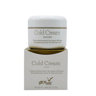 Gernetic Cold Cream Mousse, Strengthening Moisturizer for Delicate Skin, 1.7 oz/50 ml