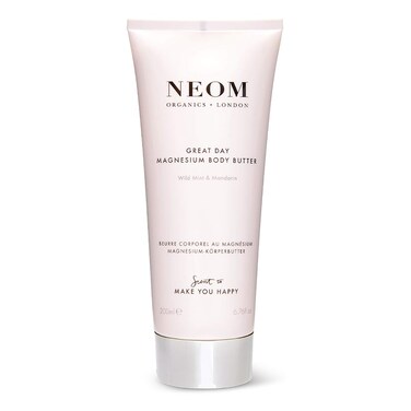 Neom- Great Day Magnesium Body Butter, 200ml   Mandarin &amp; Wild Mint   Cream Moisturiser With Essential Oils   Nourish &amp; Soften   Fresh &amp; Zesty
