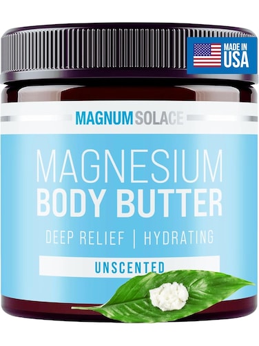 Magnesium Body Butter - Nighttime Magnesium Cream - Lightly Scented