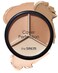 THE SAEM Cover Perfection Triple Pot Concealer &ndash; 3 Color Concealer with Full Coverage Natural Beige Shade Covers Blemishes Spots, Highlighter &amp; Contouring, 02 Contour Beige