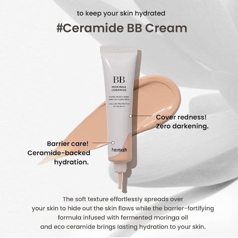 Moringa Ceramide BB Cream SPF 30 PA++   27 Light Tan   1.87 fl oz / 53g