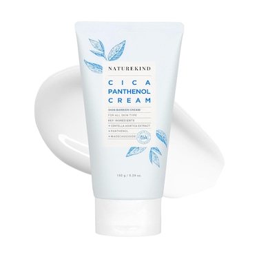 Cica Panthenol Cream, 50,000ppm Panthenol, Centella Asiatica &amp; Hyaluronic Acid, Barrier Repair Moisturizer for Dry, Sensitive Skin, Korean Skincare, 150g, 5.29 oz.
