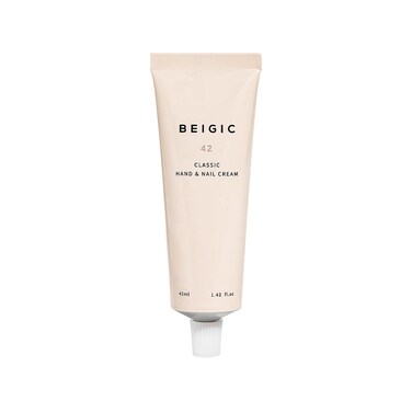 BEIGIC Classic Hand &amp; Nail Cream - Bergamot, Sage &amp; Mandarin Vegan Korean Handcream w/Shea Butter &amp; Panthenol, Fast-absorbing, Non-Greasy, Smooths Fine Lines, Hydrating (1.42 fl.oz)