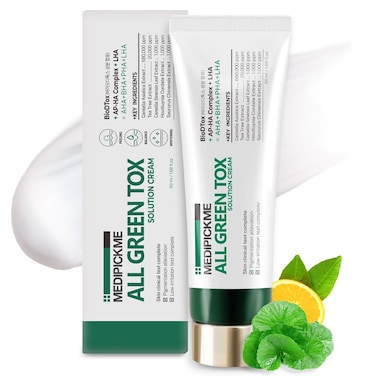 All Green Tox Solution Cream 1.69 fl oz   Cica Cream   Mild Daily Skincare Routine for Soothing and Hydrating Effect