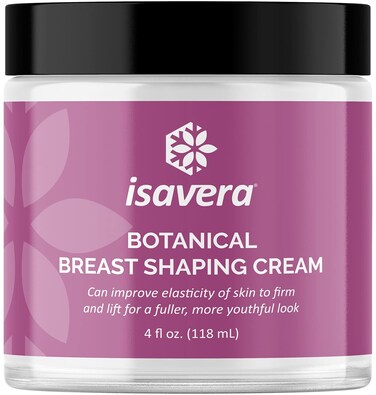 Botanical Breast Shaping Cream - Fuller, More Youthful Breasts - Can Improve Skin Elasticity - Conditions and Moisturizes for Healthy Looking Skin - 4 Ounces