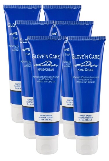 Glove'n Care 1200-00 Hand Cream, Case, 6 Tubes, 6 Tubes, 3.4 oz