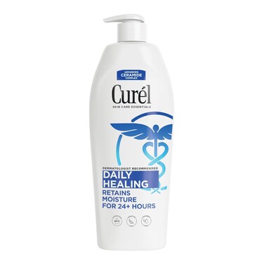 Cur&eacute;l Daily Healing Body Lotion for Dry Skin, Body and Hand Lotion, with Advanced Ceramide Complex, Repairs Moisture Barrier, 13 Fl Oz