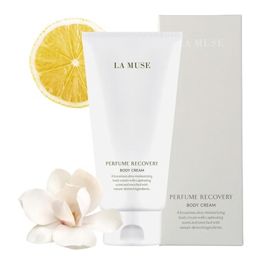 LA MUSE Perfumed Body Lotion(Floral Musk), Peptide Firming Body Lotion, Moisturizing Cream with Shea Butter, Relaxing &amp; Calming Sensitive Skin, Non-Sticky, Butter-Like Texture, 10.14 fl oz