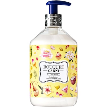 Bouquet Garni Body Lotion Ylang Ylang Fragrance - Long-lasting Moisture &amp; Fragrance, Non Sticky Texture (Containing Shea Butter Rich in Vitamin A, C, E) - 17.6 oz