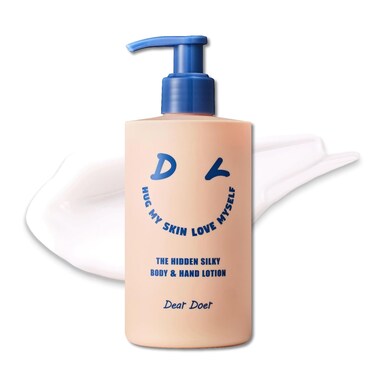 Dear Doer] The Hidden Silky Body &amp; Hand Lotion   Vegan   10.14 fl.oz - pH-Balanced, Non-Sticky Lotion, No Added Silicone, for Velvety Skin