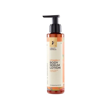 Pilgrim Vitamin C Body Serum Lotion with Kakadu Plum &amp; Lime Pearl   Gently Exfoliates, Hydrates &amp; Nourishes   Removes Tan &amp; Evens Skin Tone   Moisturizing Lotion for Dry Skin   5.07 Fl Oz (150ml)