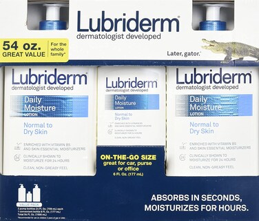 Lubriderm Dermatologist Daily Moisture Lotion for Normal to Dry Skin 3 Pack Value Pack