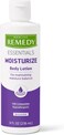 Medline Remedy Essential Moisturizing Body Lotion (8 oz Bottle), 36 Count, Unscented, Hydrating, Soothing For Dry Skin, Smooths &amp; Softens, Non-Greasy, Hypoallergenic, Men, Women, Elderly