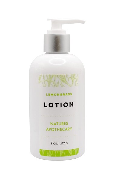 NATURE'S APOTHECARY Lemongrass Lotion For Dry Skin   Silky, Nourished, &amp; Hydrated Skin   Hypoallergenic, All-Natural, Plant-Derived, Made in USA by DAYSPA Body Basics