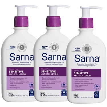SARNA LOTION ANT-ITCH SENS SKN 7.5 OZ Pack of 3