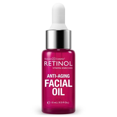Retinol Anti-Aging Facial Oil &ndash; Instantly Adds A Glow To Your Face For A Younger Look &ndash; Radiance Booster With Nine Essential Oils Restores Hydration &amp; Nourishment To Your Skin Night &amp; Day