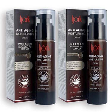 Anti Aging Moisturiser For Men   Male Anti Wrinkles Cream for Face and Neck