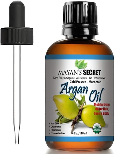 Pure Carrier and Essential Oils for Skin Care, Hair, Body Moisturizer for Face-Anti Aging Skin Care (Argan Oil Organic, 4oz)