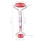 mookaitedecor Cherry Quartz Double Roller Face Massager for Women, Crystal Facial Skin Care Tool for Eye, Neck &amp; Face Anti-Aging Treatment Therapy
