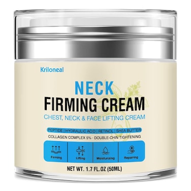 Neck Firming Cream Retinol &amp; Collagen Neck Creams for Tightening and Firming Anti-Aging Anti-Wrinkle Moisturizer Tightening Lifting Sagging Skin with Hyaluronic Acid and Peptides